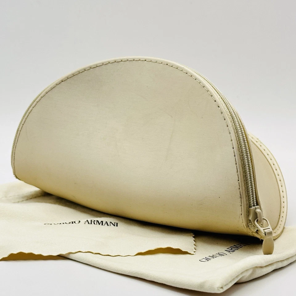 Giorgio Armani Glasses Case Eyewear Sunglasses Brown Gold XL NEW - Image 4 of 4