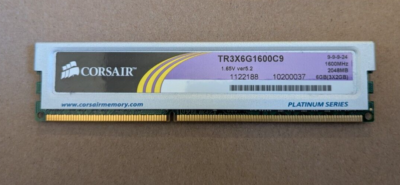 3 x 2GB (6GB Total) 1600MHz Corsair DD3 RAM Memory Module