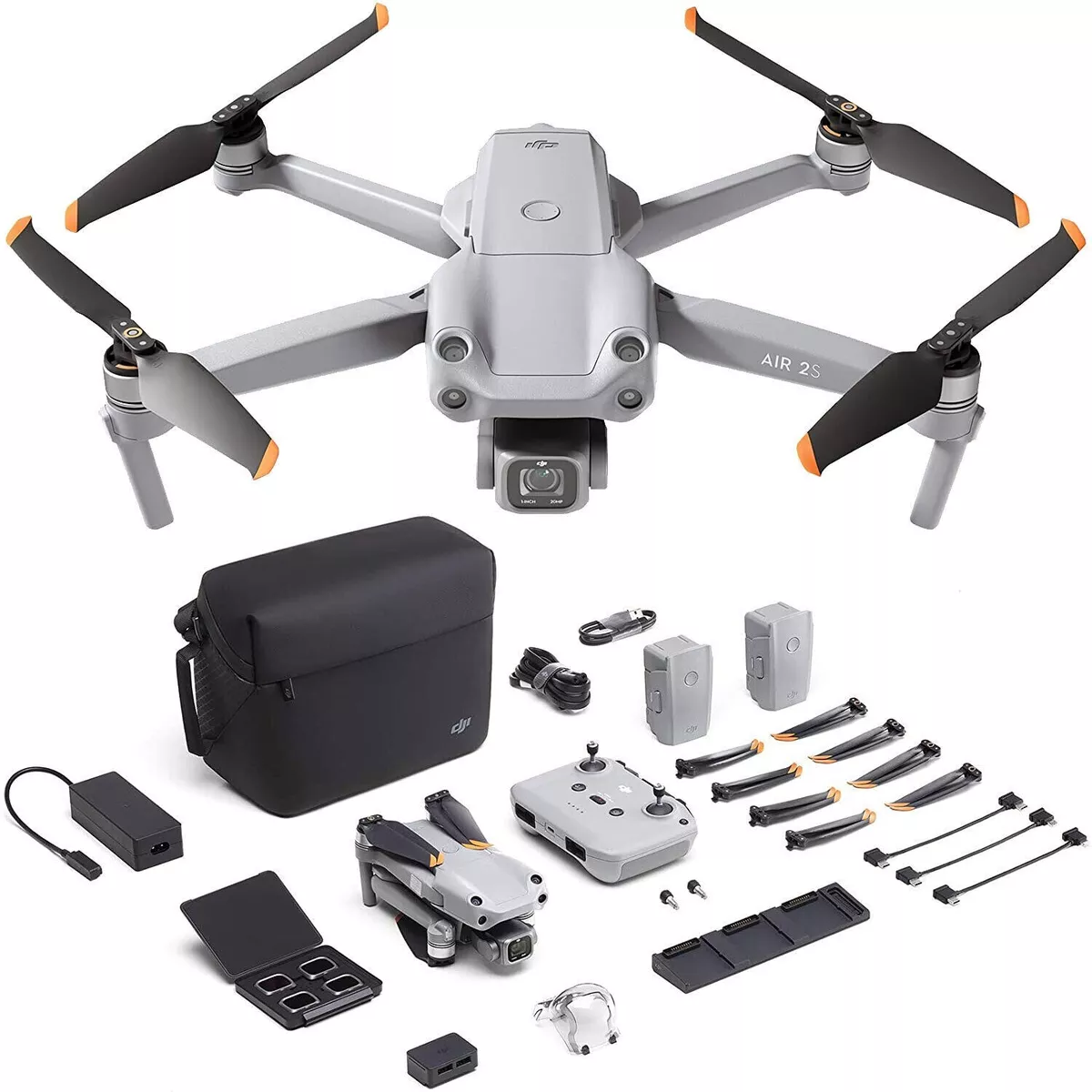 DJI Air 2S Fly More Combo, Drone 3-Axis Gimbal HD Camera, 5.4K Video 12km  1080p 190021036581