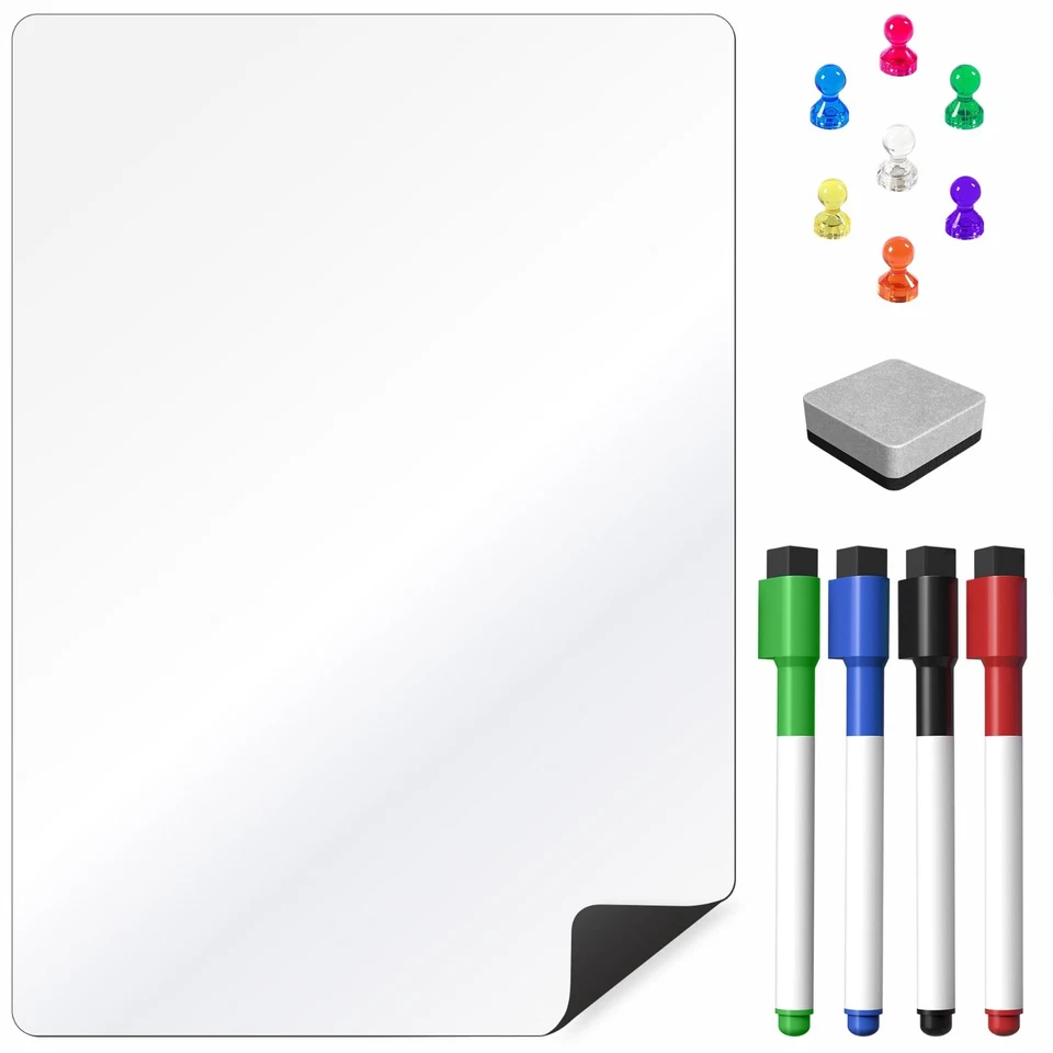 Magnetic Whiteboard Dry Erase for Notes Lists Reminders. Memo Board Meal Planner - Image 2 of 4