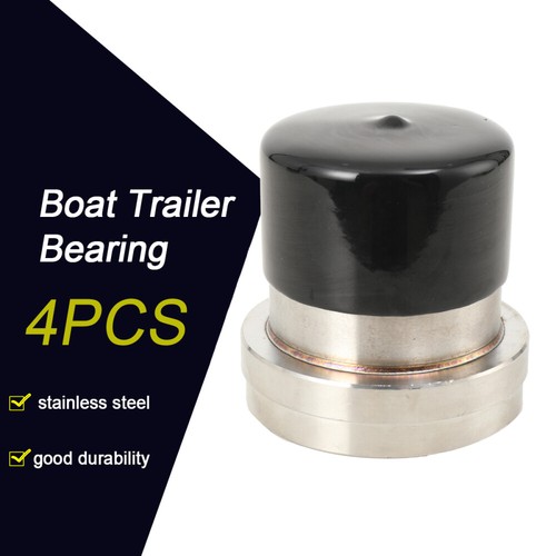 4 Pcs 2.44" Stainless Steel Boat Trailer Bearing Buddy w/ Protective Grease Bra - Picture 2 of 15