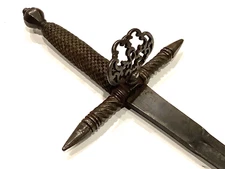 Antique French Knight European Nobel Medieval 15th century Battle Sword  30 inch