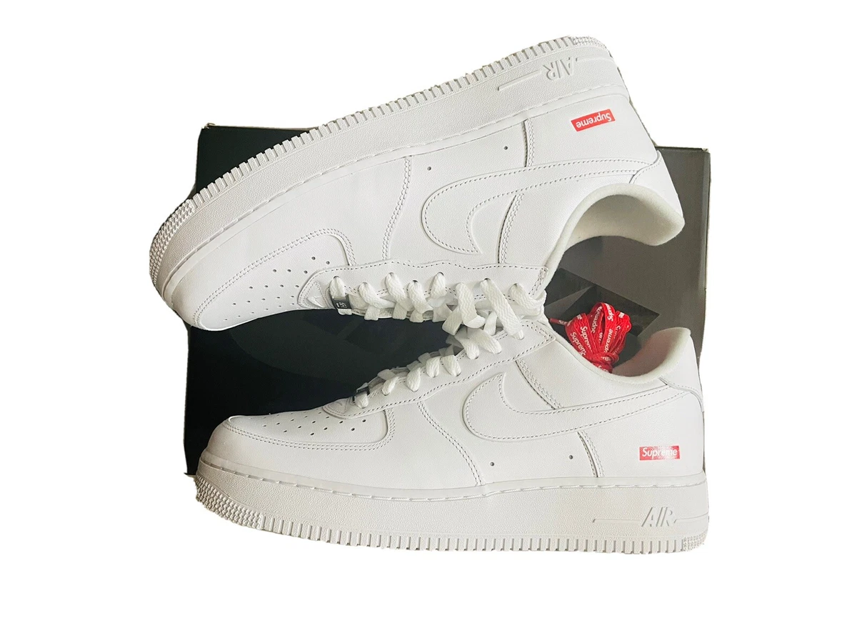 Nike Air Force 1 Low Supreme 'Box Logo' White, 10