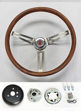 1967 Olds Cutlass 442 Delta 15 Stained Wood On Stainless Steel Steering Wheel