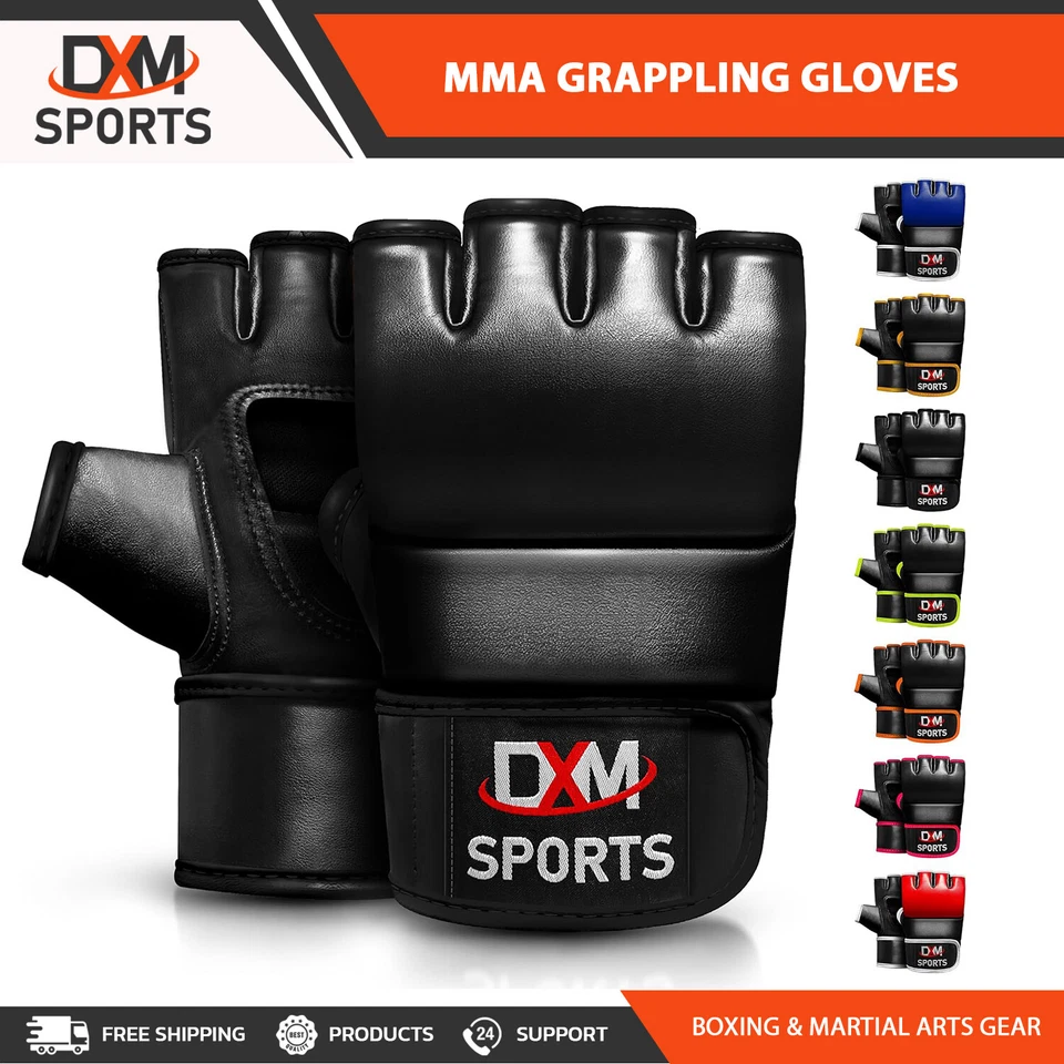 DXM SPORTS MMA Grappling Gloves Punching Bag Training Kickboxing Fight Sparring