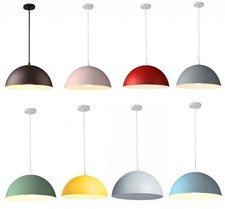 Lampadario a Sospensione AttaccoE27 Campana 35CM Multicolor Metallo IP20 Interni