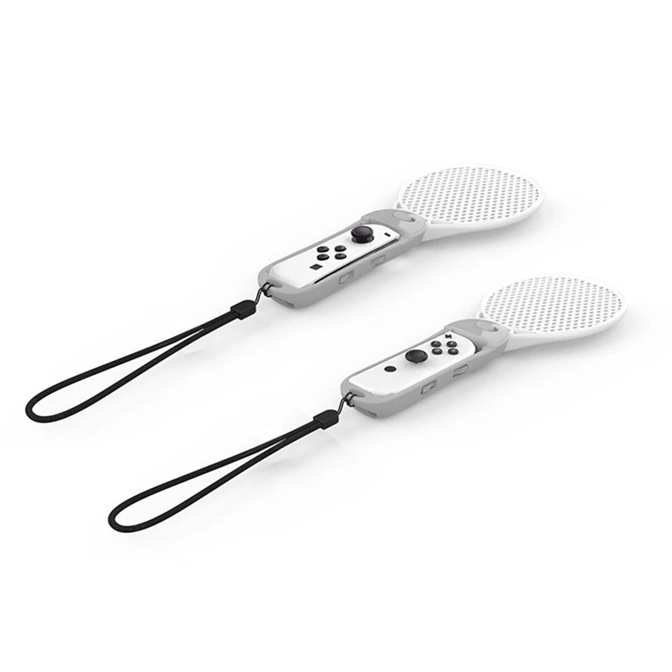2xLeft Right Handle Tennis Racket Sport Grip for NS-OLED Joy-Con Game Controller - Image 3 of 4