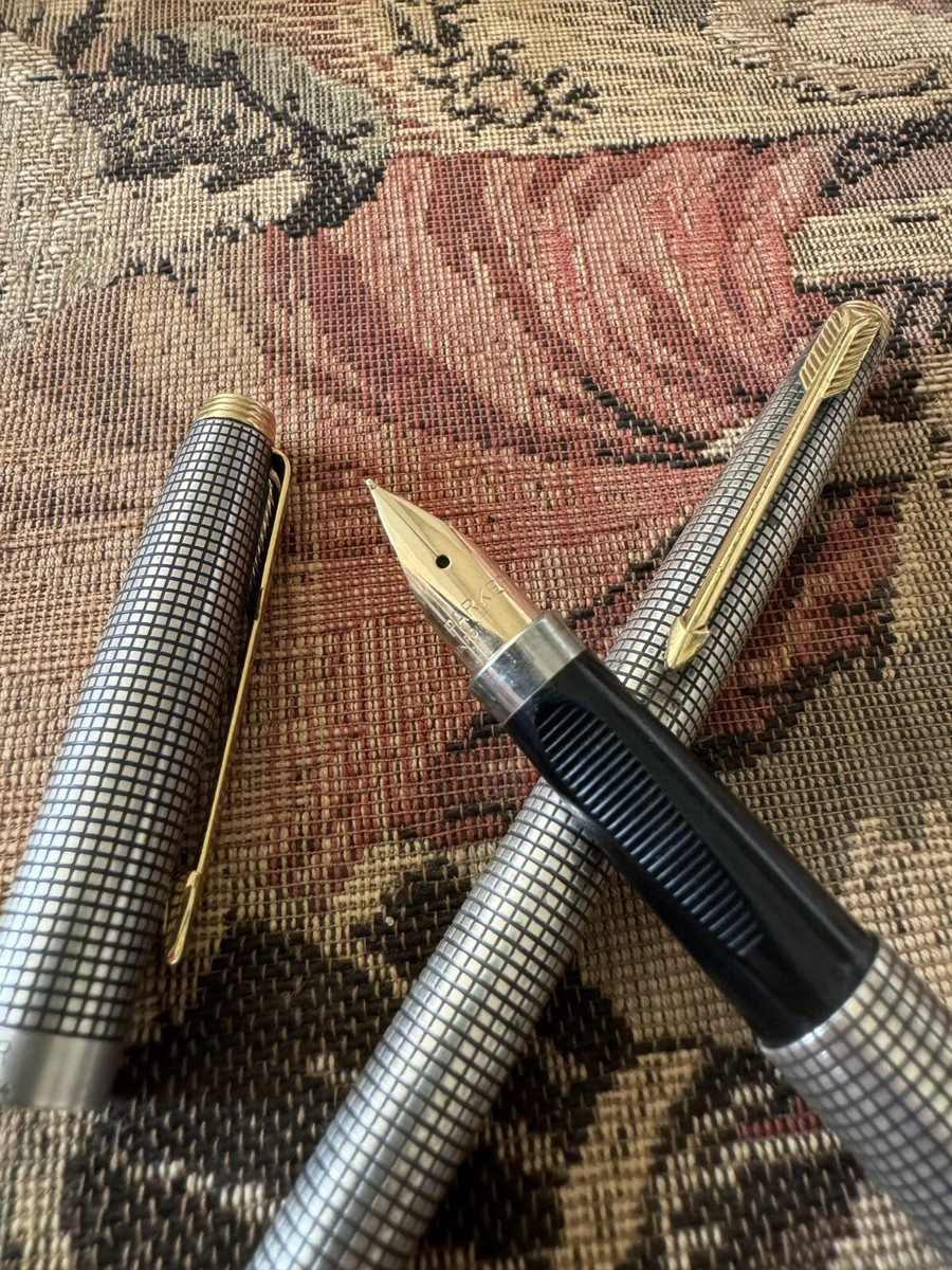 ❤Parker - Fountain pen - 75 Sterling Cap & Barrel (925 Silver