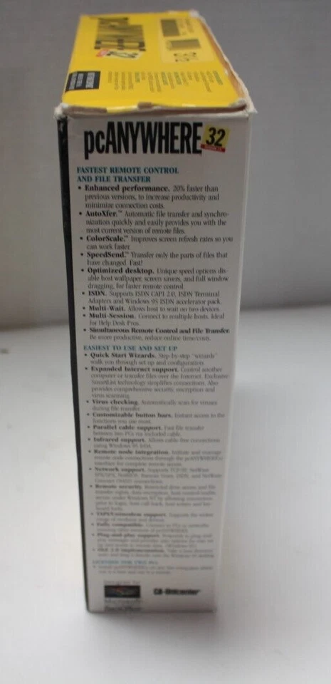 Vintage SYMANTEC PC ANYWHERE 32 Version 7.5 Windows 95 NT 3.1 DOS - Image 4 of 4