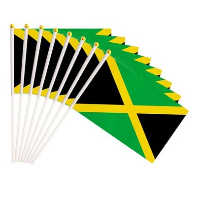 50 Pack Jamaica Jamaican on Stick Flags,Small Mini Hand Held Jamaica Jamaican...