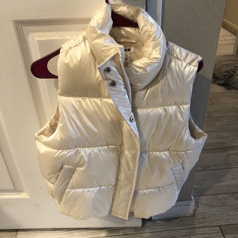Victoria Secret Marshmallow Puffer Pink Vest Sz Small / Retails For $99