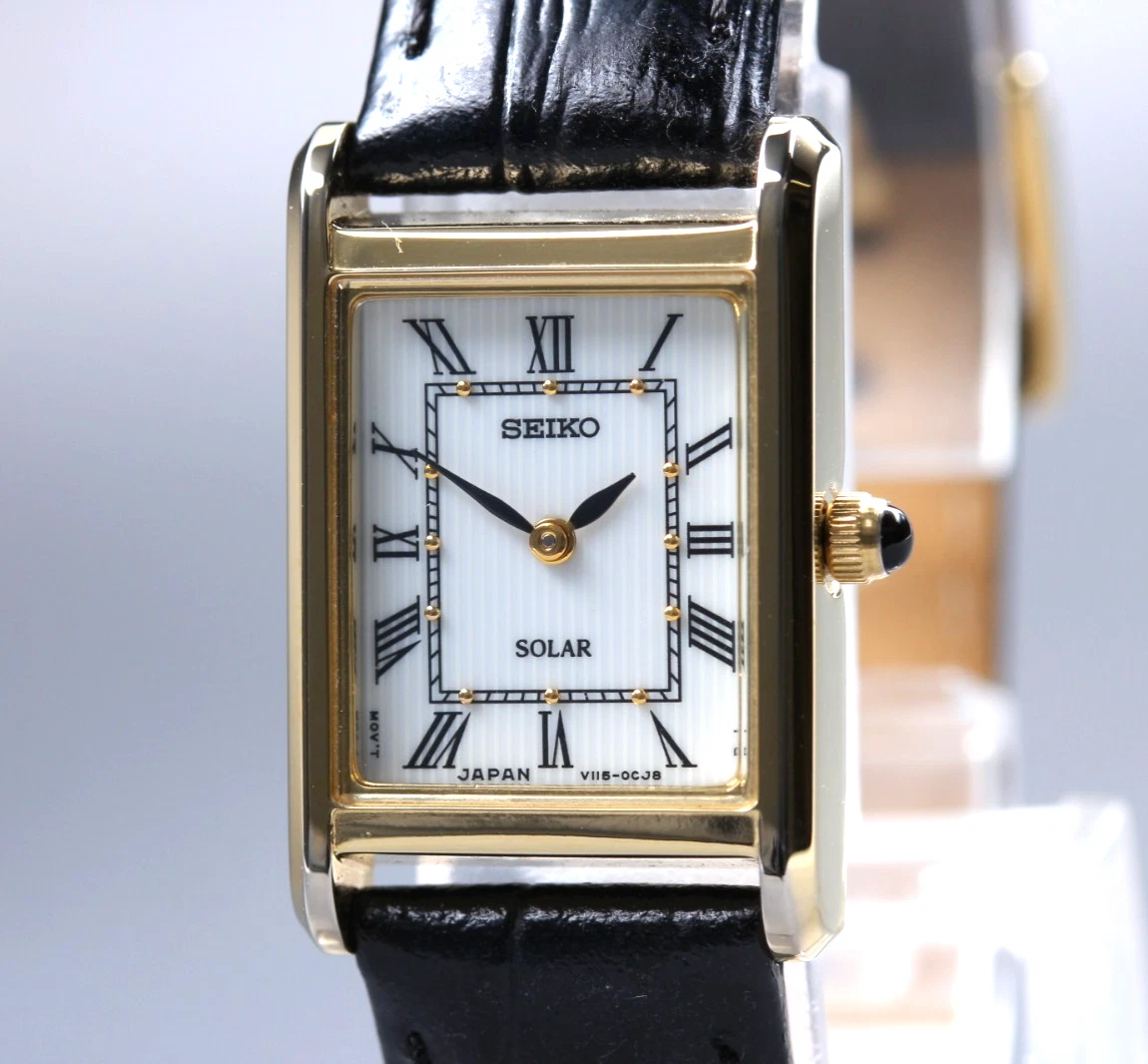 Seiko Solar Women Rectangle Wristwatches for sale | eBay