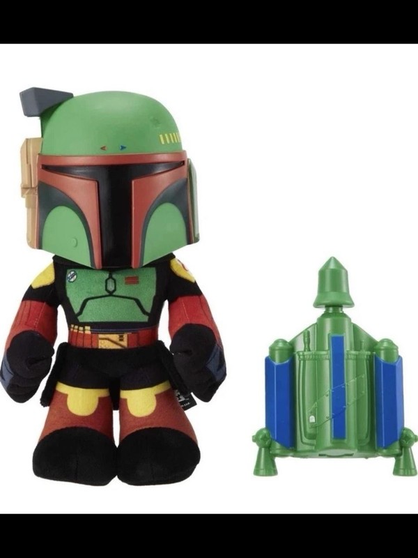 Star Wars The Book of Boba Fett Rocket Launching Feature Plush Mattel Toy