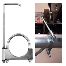 2.25 Heavy Duty Adjustable 25 Inch Exhaust Clamp Hanger Muffler Clamp 2.25 Heavy Duty Adjustable 25 Inch Exhaust Clamp Hanger Muffler Clamp