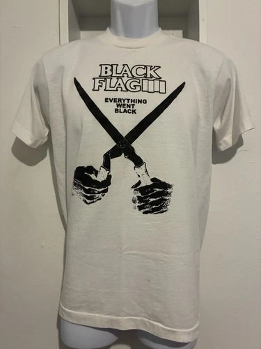 Black Flag punk band original vintage single stitch shirt Ev Vintage vintage concert t-shirt, vintage, single stitch, B+ condition