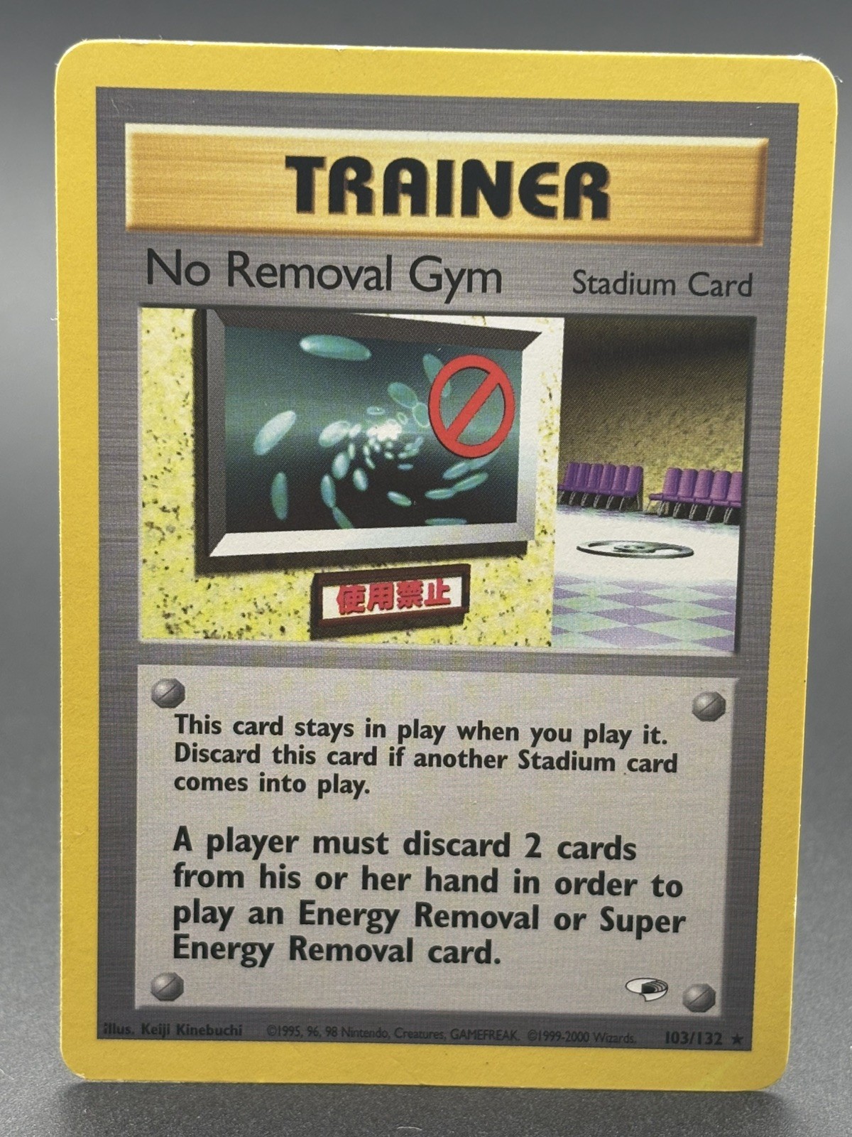 No Removal Gym 103/132 Rare Gym Heroes Pokemon Unlimited Damaged