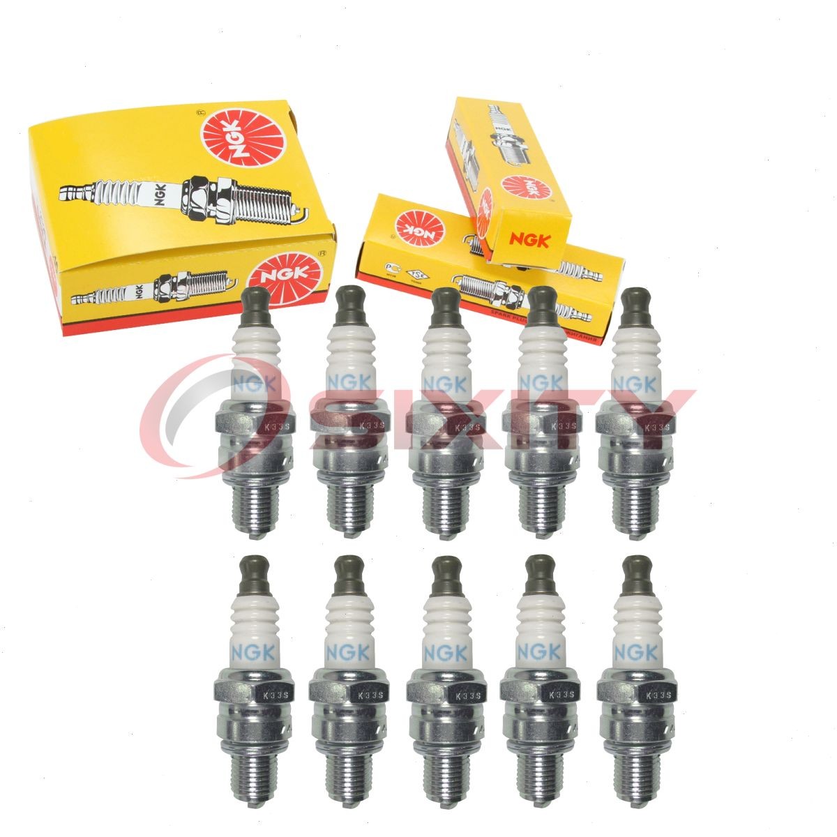 10 pc NGK 6778 CMR6H BLYB Standard Spark Plugs for USR4AC TY26707 RZ7C E3.24 xd