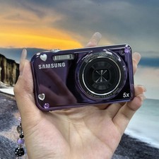 Samsung PL120 14MP 5x Zoom Digital Camera Dual LCD 27mm Wide 720pHD Video Purple