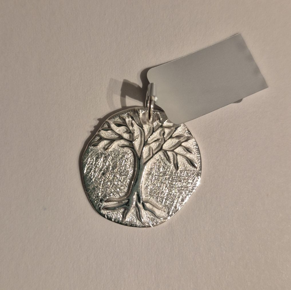 Colgante De Árbol De La Vida Amuleto De Plata 925 Símbolo Joyería Nueva