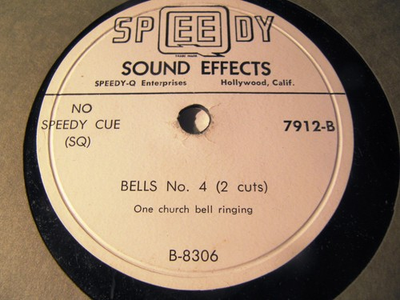#ad #ad SPEEDY Q SOUND EFFECTS TV Radio SHOW Church Bell Ringing Stroke GENNETT 7912 $29.99