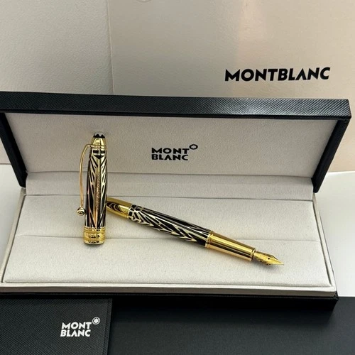 Montblanc Grand Class Special Edition Black & Gold Embossed Fountain Pen