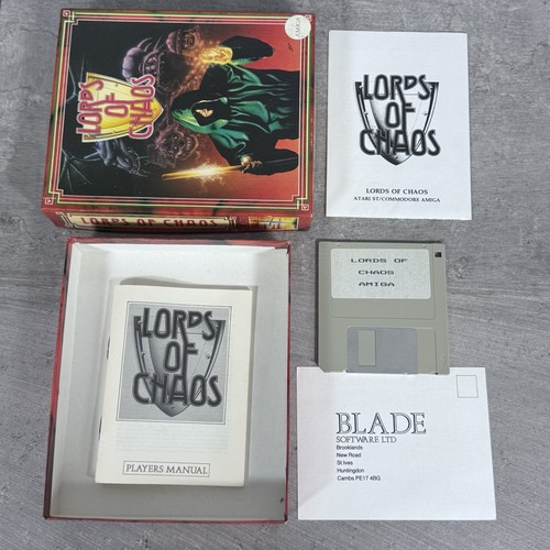 Lords of Chaos Amiga Game - w/Manual Rare 1990 Tactical RPG Blade Software - Picture 2 of 7