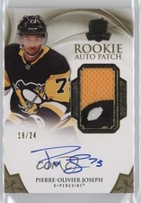 2020-21 The Cup Rookie Gold Foil 19/24 Pierre-Olivier Joseph #122 Patch Auto 4f5