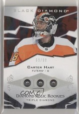 2019 Upper Deck Black Diamond Rookie Relics Triple 69/99 Carter Hart #BDR-CH 3xv
