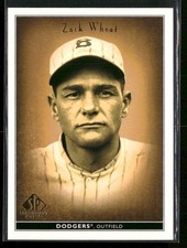 2002 SP Legendary Cuts #90 Zack Wheat