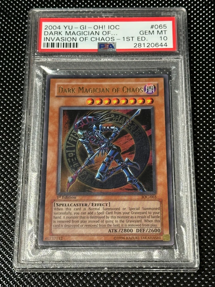 YUGIOH PSA 10 2004 Dark Magician of Chaos IOC-065 Ultra Rare 1st Edition *0644