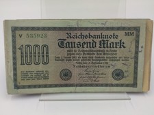 20 Geldscheine Banknoten Reichsbanknoten 1000 Mark von 1922
