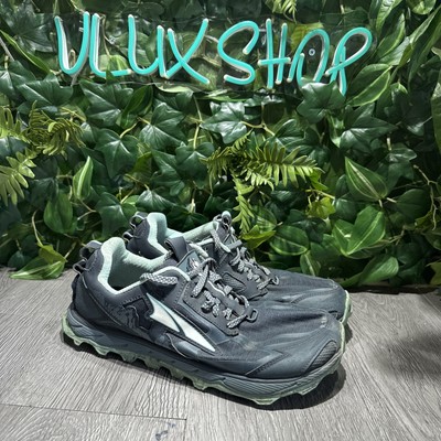 Altra Lone Peak 4.5 Women's 9.5 Gray Teal Trail Running Shoes AL0A4QTX446 Hike