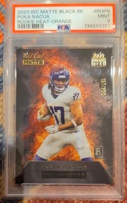 2023 Wild Card MATTE  - Rookie Heat Puka Nacua Chase Red-Orange Flames /100 (RC)