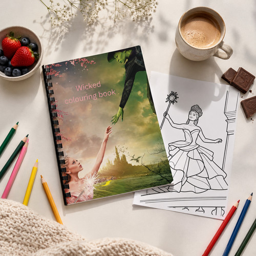 Wicked Colouring Book A4 | 20 Pages | Kids/Adults | 120gsm Paper
