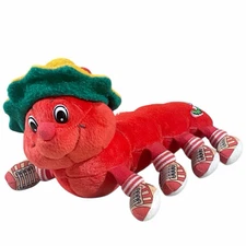 HTF Vintage Commonwealth Lots a Lots a Legs Trickle Plush Caterpillar 1984 Red