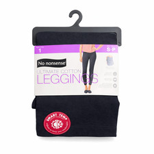 Women No Nonsense Cotton Leggings-Small