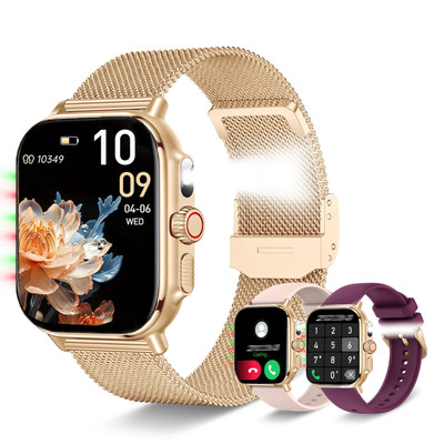 1.95-Inch Full Touch Screen Smart Watch,Wireless Calls and Message Reminders,Mul