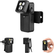 Olight Oclip 2 Ultra Clip-on EDC Flashlight  UV, Flood, Red  Spot Light, Black