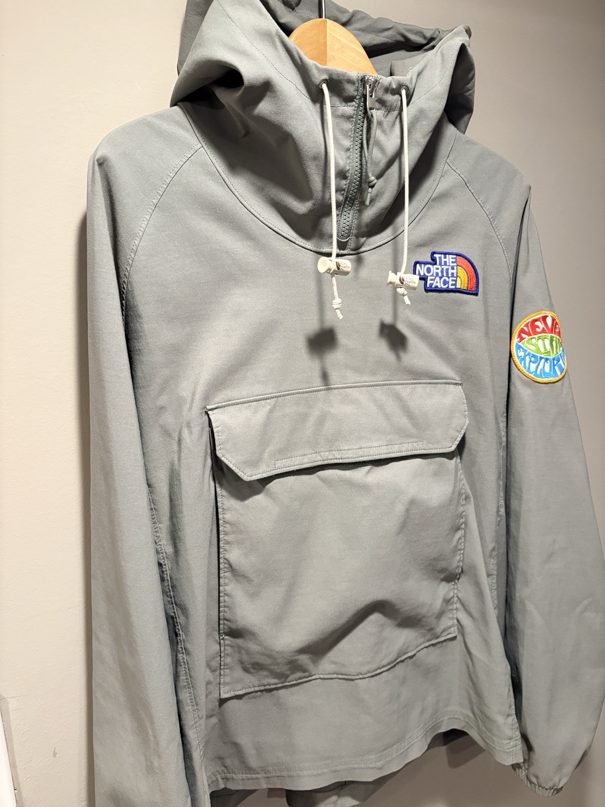 NorthFace Patchwork Windbreaker Jacket Men Medium… - image 1