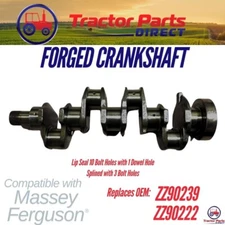 FORGED CRANKSHAFT comp w Massey Ferguson® 1104C-44 1104D-44T  REPLC: ZZ90222