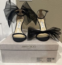 Jimmy Choo Aveline 100 Bow Heels Size 40