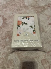  New Little Unicorn Cotton Muslim Crib Sheets-Watercolor Rose