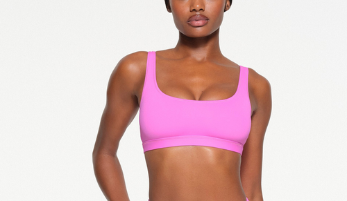 Skims Tank Bikini Top Size Large Neon Orchid Signature Swim Kim Kardashian 1N - Picture 2 of 6
