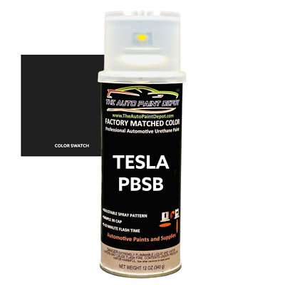 BASF OEM Touch Up Paint For Tesla - PBSB Solid Black (1/2 Oz Brush-On Bottle)