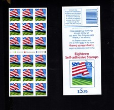 Pannello libretto convertibile 1999 3283! Bandiera MNH sopra lavagna! BV $24,50, scuola