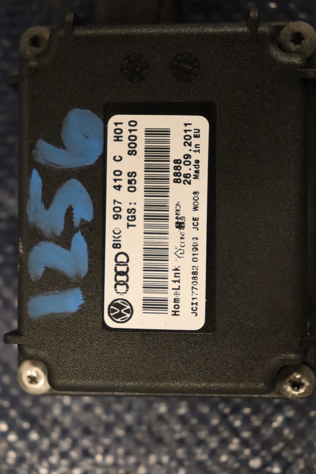 2012 AUDI R8 5.2 QUATTRO SPYDER V10 OEM HOMELINK GARAGE DOOR CONTROL MODULE#1256