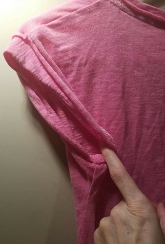 Aeropostale Brand: Junior's Size Medium Pink Short Sleeve Scoop Neck Flowy Tee - Picture 11 of 12