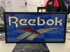 vintage reebok neon light up sign dealer store display 90s not working