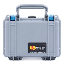 Silver & Blue Pelican 1120 case with foam.