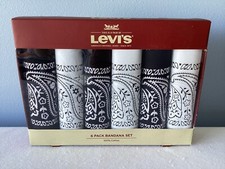 Levi  s 6 Bandana Set Black and White 100 Cotton